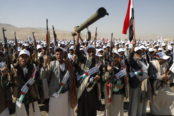 홍해 위협하는 예멘반군 후티[EPA 연합뉴스 자료사진. 재판매 및 DB 금지]